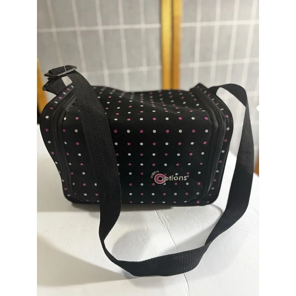 Creative Options Stow'n'Go Shoulder Tote W/ Three Trays of Rainbow Loom Supplies